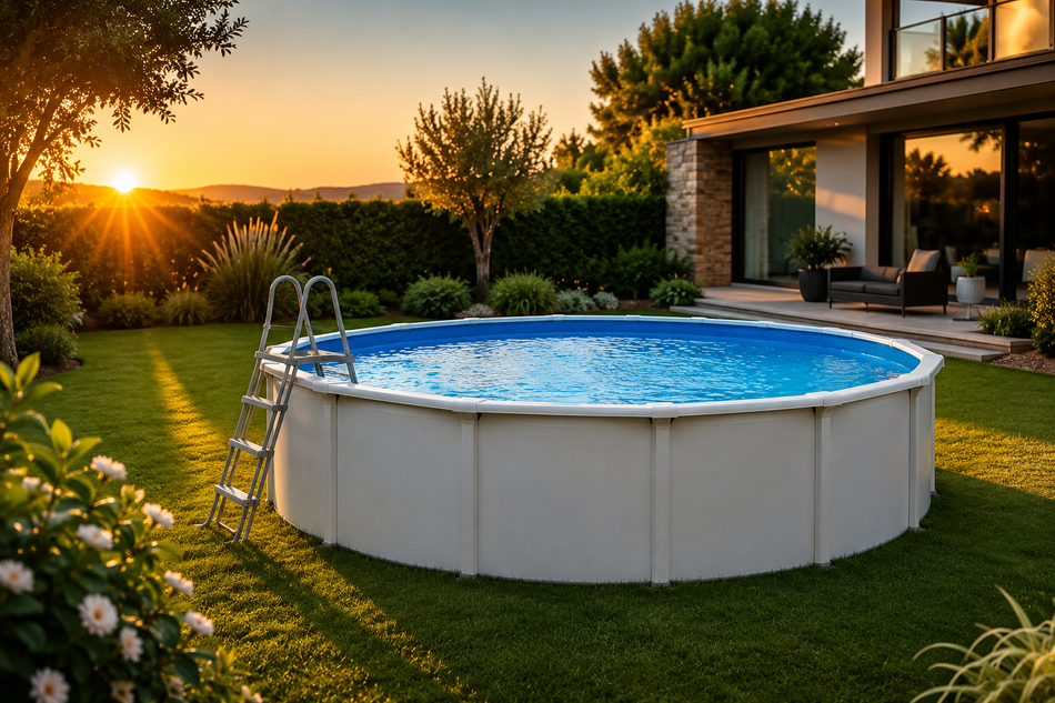 Piscina desmontable GRE Fidji Ø350 x 120 cm con depuradora de arena